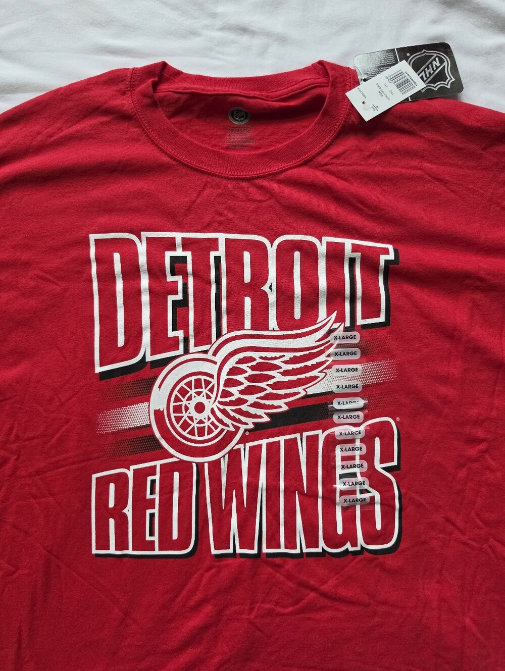 Detroit Red Wings NHL Red Graphic T-Shirt Men’s XL NWT